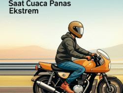 Tips Aman Naik Motor Saat Cuaca Panas Ekstrem