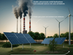Usaha penurunan emisi karbonium serta sasaran net-zero emissions