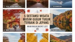 Destinasi Wisata Musim Gugur Terbaik di Jepang Dengan Pemandangan Daun Momiji Merah
